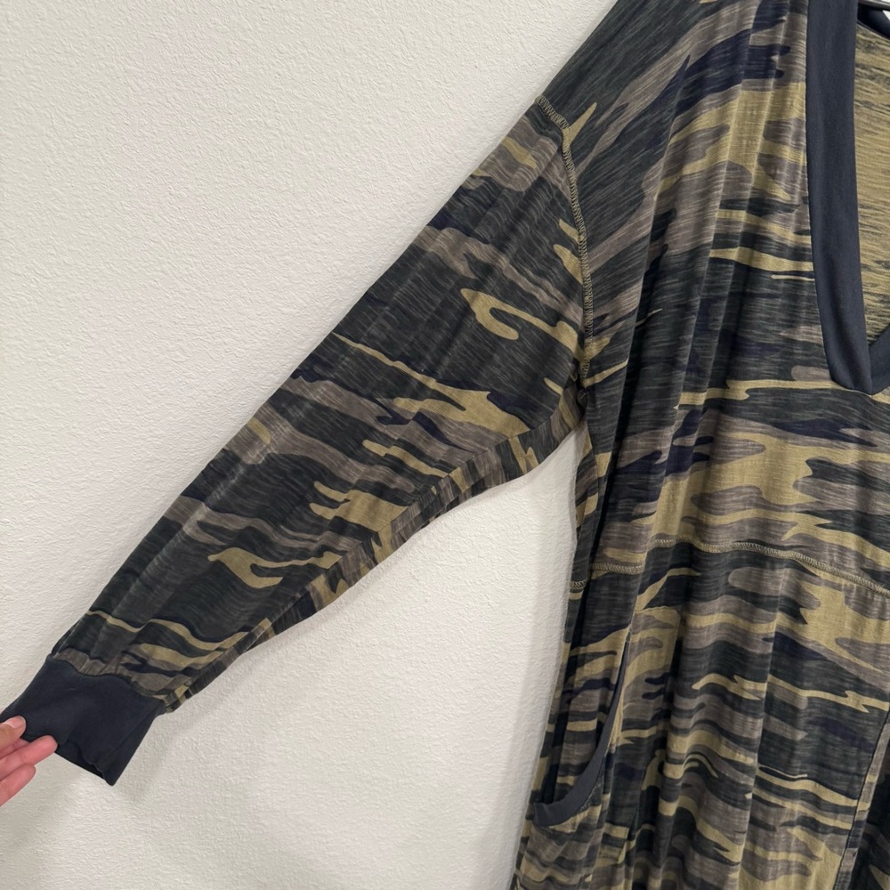 NATURAL LIFE Olive Green & Black Camo One-Piece Jumpsuit - Picture 5 of 7